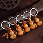 Mahogany Small Gourd Keychain