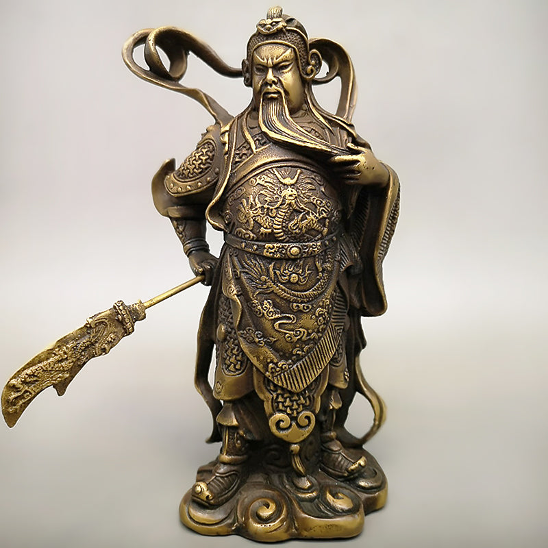 Pure Copper Sword Loyal Guan Gong Ornaments