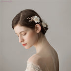 Women's Chiffon Flower Plum Blossom Hairpin Set-2