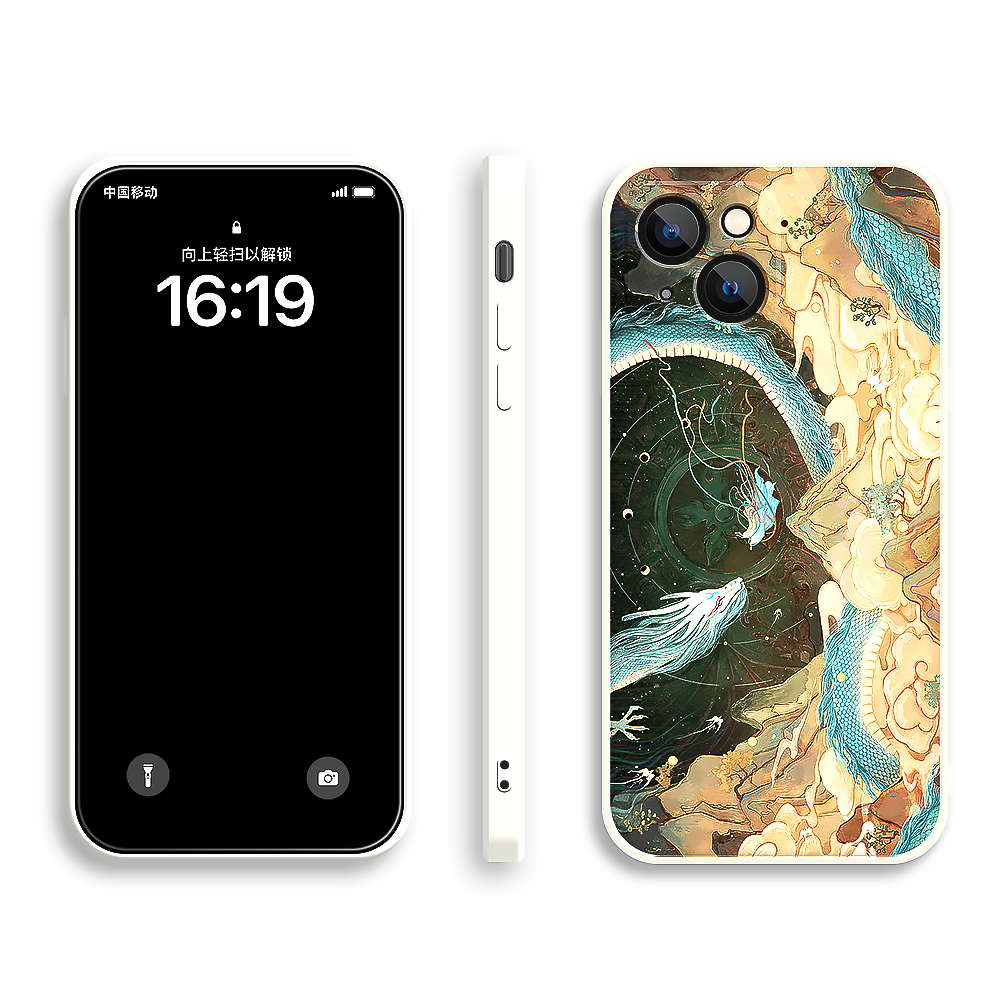 Apple iPhone dragon silicone case with anti-slip design