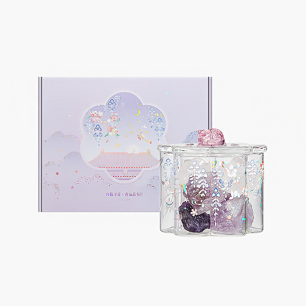 Begonia Crystal Aromatherapy Lamp Romantic Birthday Gift for Her-1