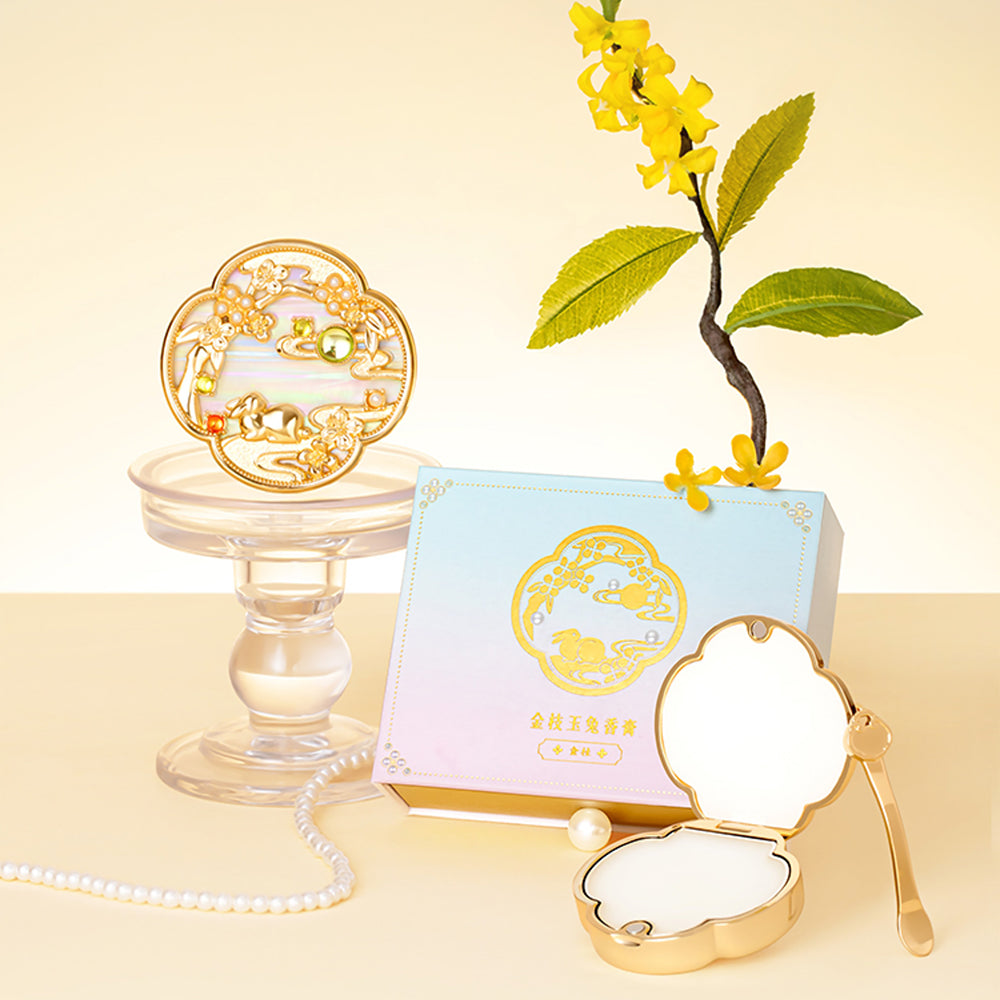 Solid Perfume Jade Rabbit Osmanthus Solid Balm Birthday Gift for Her-1