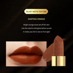 Lipstick with Sculpted Bullet Bogu Danfeng Orange Hydrating Formula-4