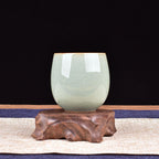 Celadon Tea Cup Ge Kiln Crazed Glaze Ceramic Tea Set-7