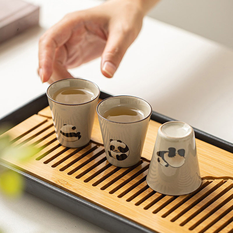 China Panda House Tea Set Household Ceramic Cup Lovely Hostess Cup-2