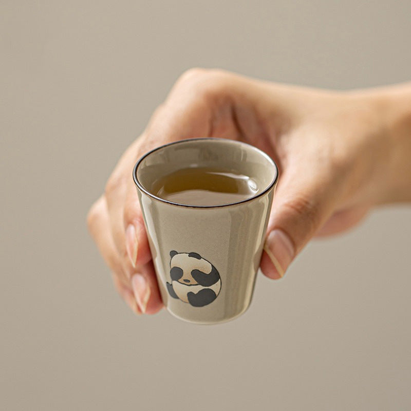 China Panda House Tea Set Household Ceramic Cup Lovely Hostess Cup-3