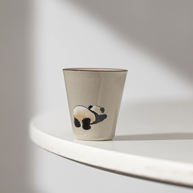 China Panda House Tea Set Household Ceramic Cup Lovely Hostess Cup-7
