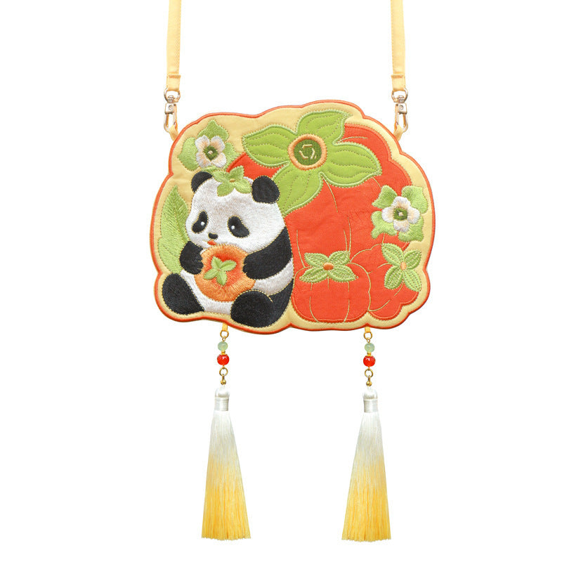 Chinese Ancient Style Panda Duck Hanfu Embroidered Crossbody Bag