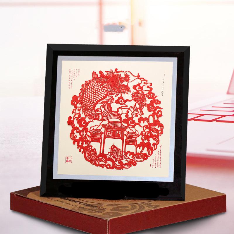 Chinese Folk Art Color Paper Cuttings Painting Decorations-4