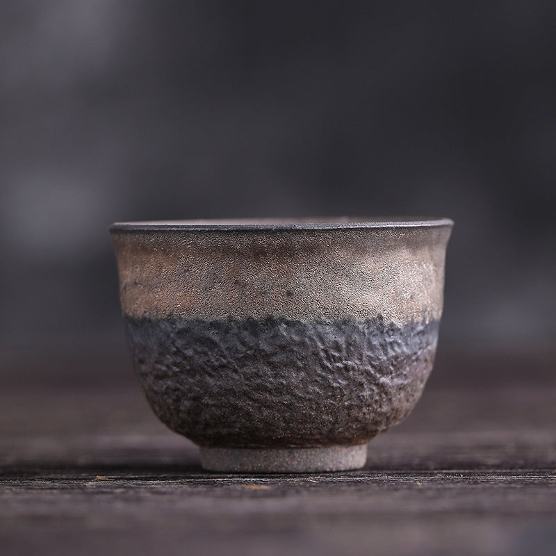 Chinese Kung Fu Tea Cup Antique Rust Glazed Ceramic Teacup