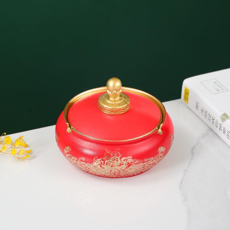 Chinese Style Minimalist Creative Light Luxury Ceramic Ashtray-4