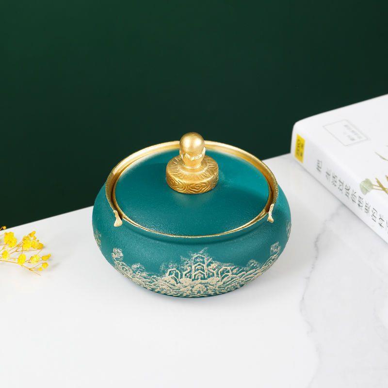 Chinese Style Minimalist Creative Light Luxury Ceramic Ashtray-5