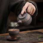 Chinese Tea Ceremony Kung Fu Tea Teapot Imitation Stone Ceramic Tea Set-3