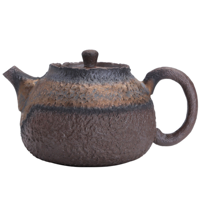 Chinese Tea Ceremony Kung Fu Tea Teapot Imitation Stone Ceramic Tea Set-7