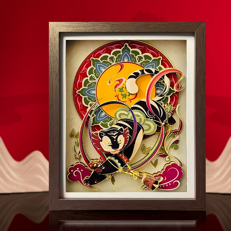 Chinese Zodiac Dunhuang Paper-Cut Ornament Personalized Art Gift-7