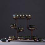 Chinese Zodiac Kung Fu Tea Set Kiln-Formed Hand-Painted Cup-1