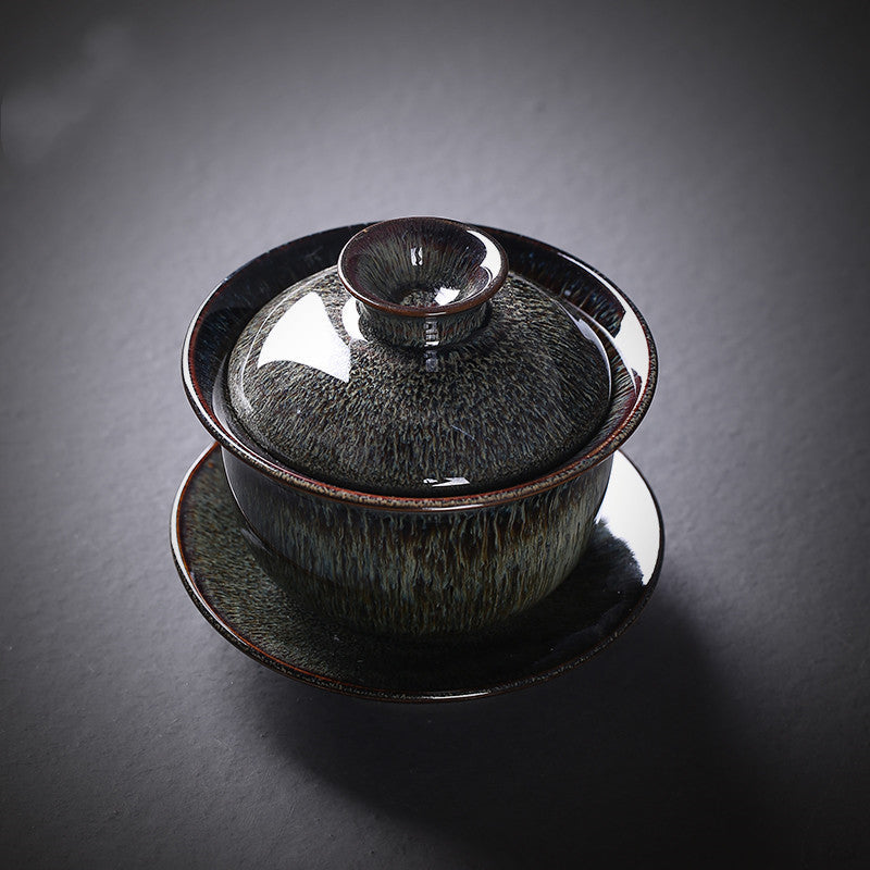 Chinese Zodiac Kung Fu Tea Set Kiln-Formed Hand-Painted Cup-17