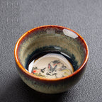 Chinese Zodiac Kung Fu Tea Set Kiln-Formed Hand-Painted Cup-5