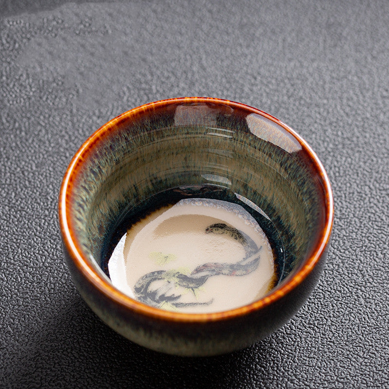 Chinese Zodiac Kung Fu Tea Set Kiln-Formed Hand-Painted Cup-7