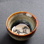 Chinese Zodiac Kung Fu Tea Set Kiln-Formed Hand-Painted Cup-8