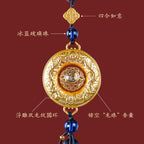 Double Dragon Playing with Pearl Car Aromatherapy Pendant-3