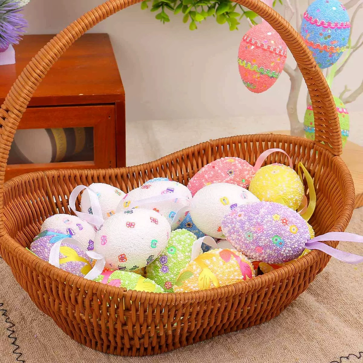Easter Egg Hanging Decor Pendant Holiday Party Decorations-2