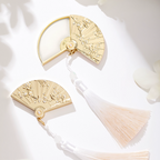 Folding Fan Solid Perfume Elegant Birthday Gift for Her-3
