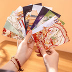 Forbidden City Chinese Style Postcard Hand-painted New Year Greeting Cards Gift-4
