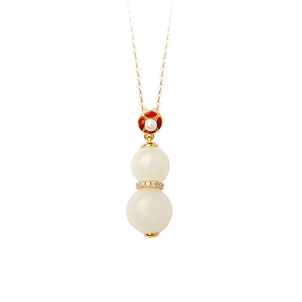 White Jade Drop Earrings Minimalist Gift for Women-3