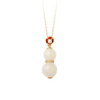 White Jade Drop Earrings Minimalist Gift for Women-3