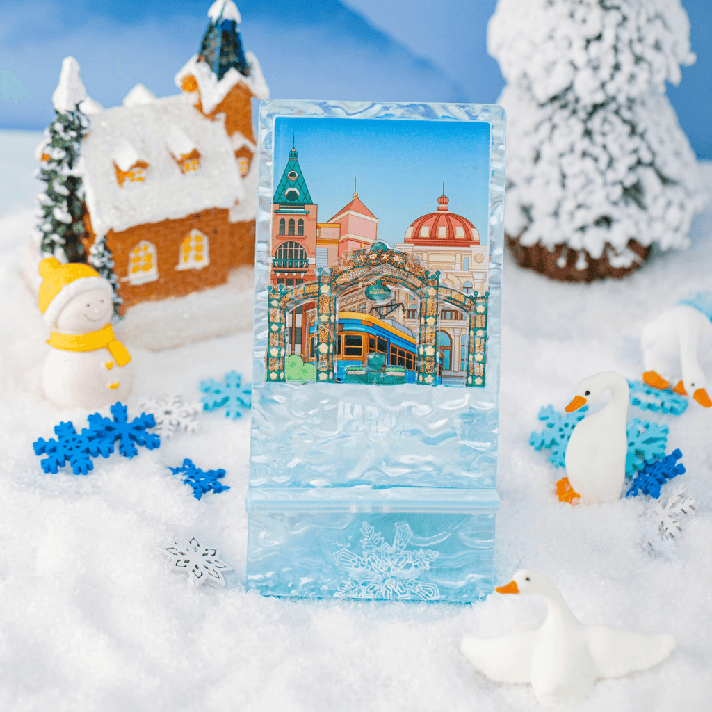 Harbin Central Street Ice Pattern Mobile Phone Holder-1