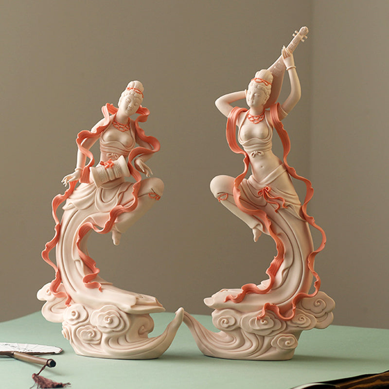 Home Decorations Creative Dunhuang Flying Dancing Girl Ceramic Crafts-1