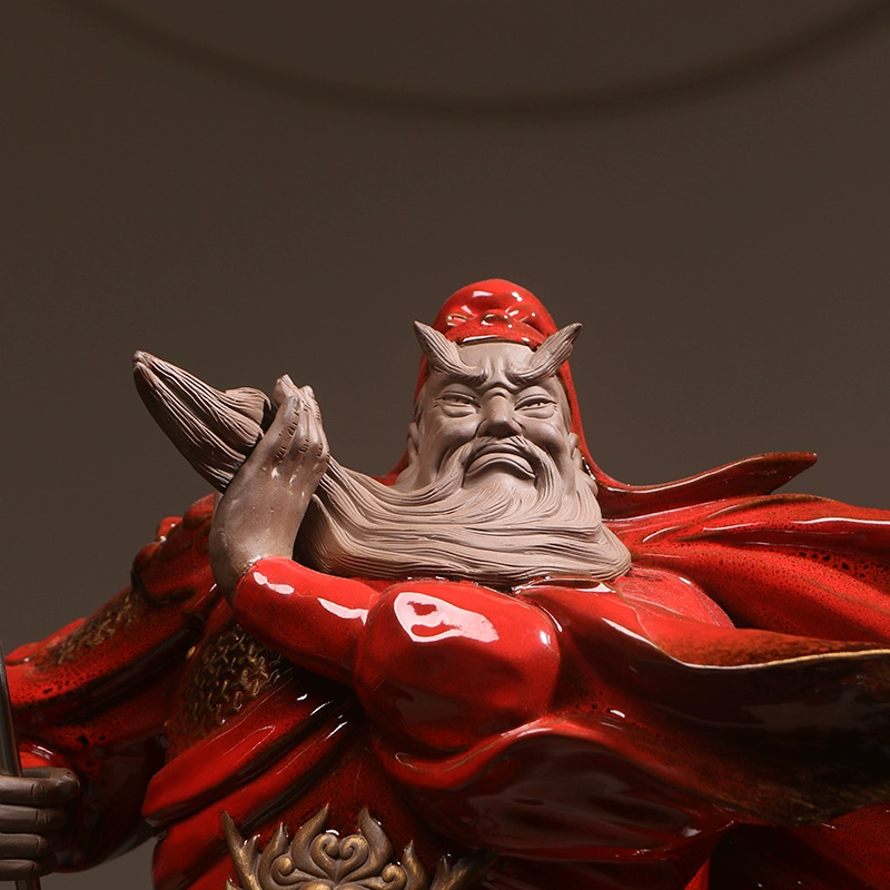 Home Ornaments Warrior Guan Gong God of Wealth Desktop Decorations-5
