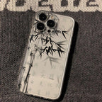 Ink Painting Bamboo Silicone Phone Case-2