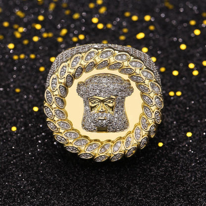 Jesus Head CZ Diamond Rings 14K Gold PlatedFully iced out with CZ diamonds, this ring is absolutely a necessity for daily outfits. Every diamond has 64 cutting faces, making you shine at parties! Its bling blRingsRingsdopeplusDOPEPLUS.COM