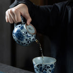 Kung Fu Tea Teapot Vintage Zen Lotus Ceramic Tea Set-3