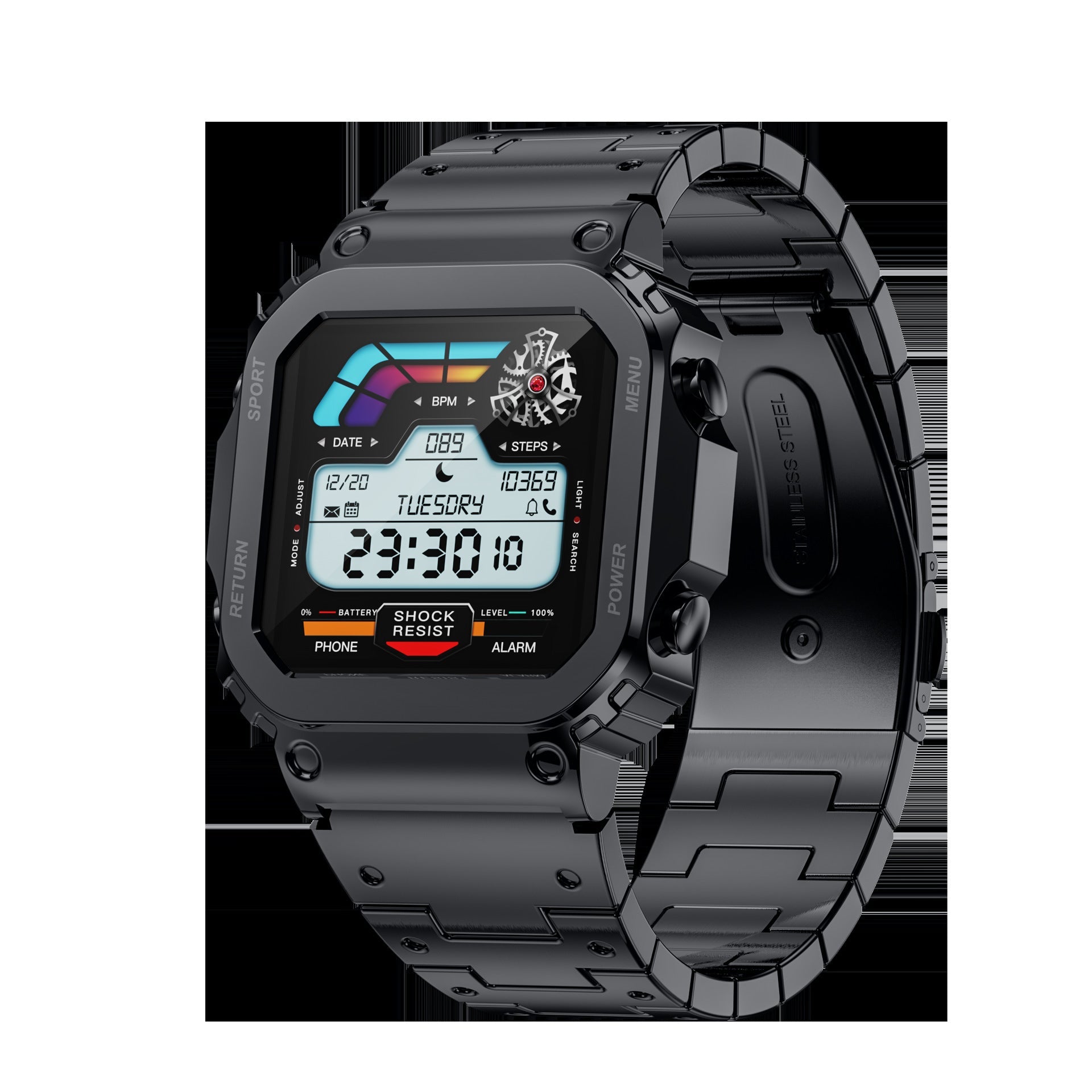AW39 Bluetooth Call Sports Smart Watch - Health Management, Retro Fashion Design