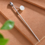 Enamel Hetian Jade Safety Lock Hairpin Hanfu Hair Accessories-9