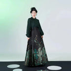 Qingyu Horse Face Skirt New Chinese Ming Hanfu Women's Daily Commuting Hanfu Modified Skirt Adult Horse Face Skirt
