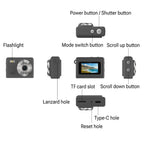 Black 1080p Mini Camera Pocket-Sized Recorder Gift for Gadget Fans-5