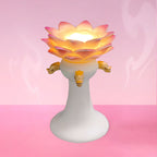 Lotus Lamp Fridge Magnet Elegant Chinese Lantern Decor-1