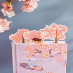 Peach Blossom Spring Hand-painted Illustrations Vintage Handbook-4
