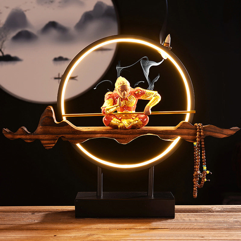 Wukong Zen Incense Seat Decoration-6