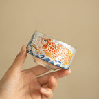 Tea Set Gift Set Hand Painted Koi Porcelain Silver Plated Master Cups-3