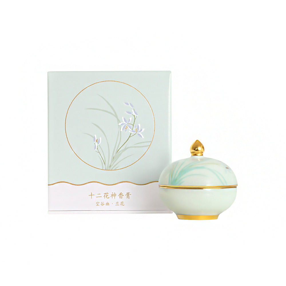 Twelve Flower Gods Solid Perfume Chinese Floral Balm Gift-7