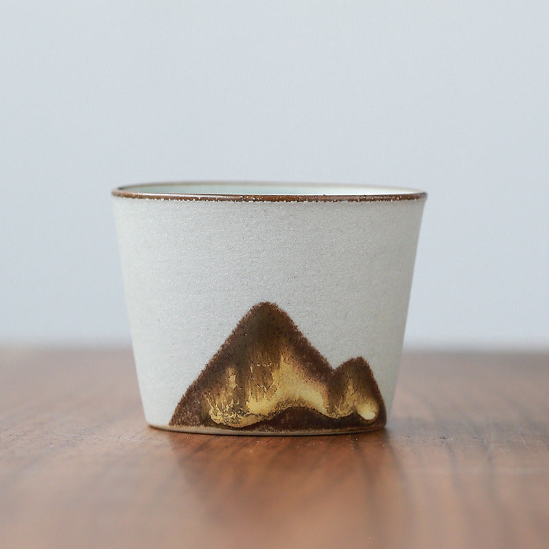 Vintage Stoneware Black Tea Cup Handmade Chinese Master Cup-4