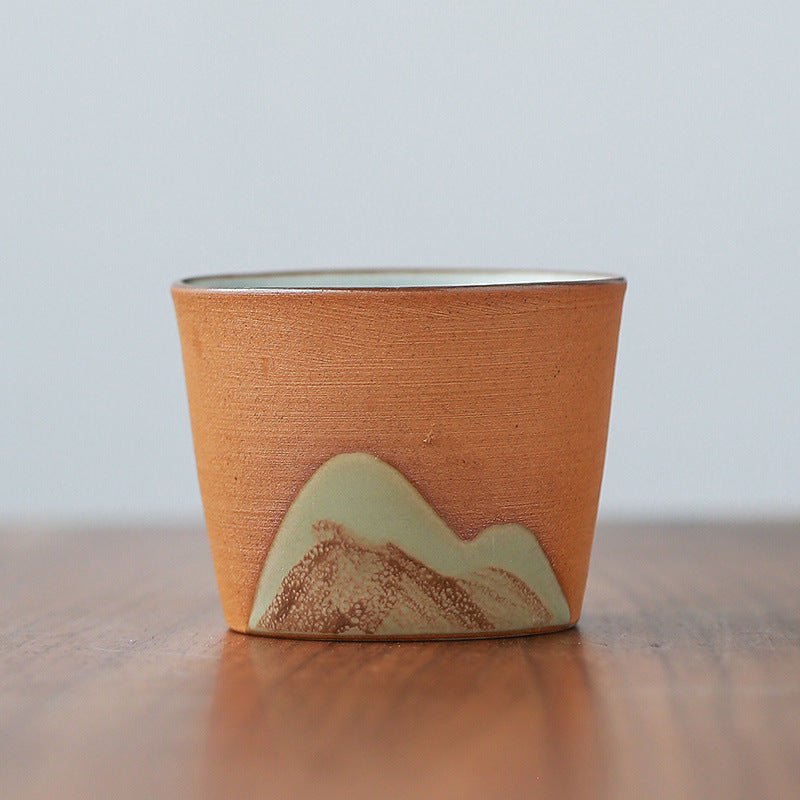 Vintage Stoneware Black Tea Cup Handmade Chinese Master Cup-6