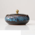 Household Ceramic Ashtray With Cover
