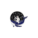 Cartoon Whale Astronaut Drift Bottle Badge Brooch