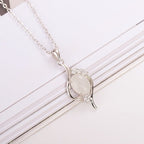 Natural Jasper Water Drop Pendant Hetian Jade Necklace